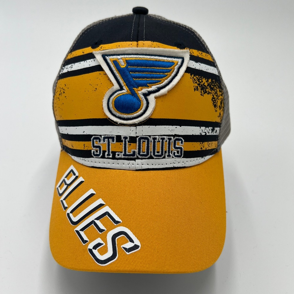 St Louis Blues NHL Hockey‎ Trucker Hat Adjustable Mesh Back Snapback